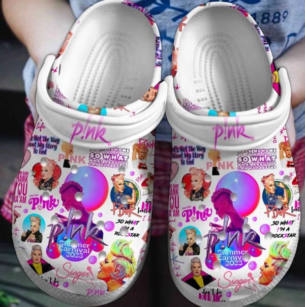 Pink Crocs Shoes 3