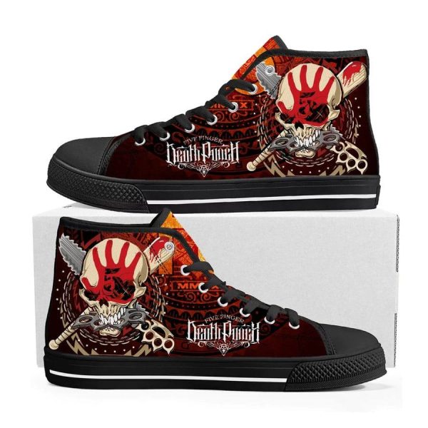 Five Finger Death Punch High Top Shoes 2