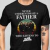 Never underestimate a father who listens to Black Sabbath T-shirt